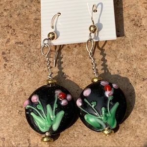 Lovely, colorful, unusual handmade earrings